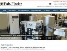 Tablet Screenshot of fab-finder.com